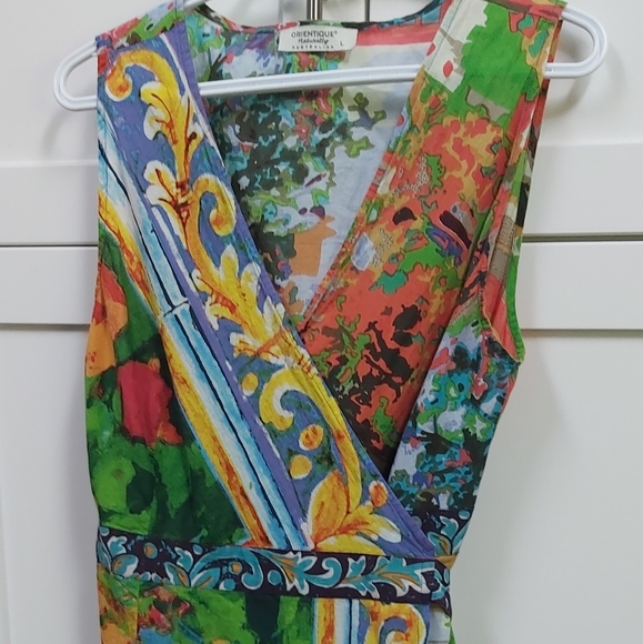 Orientique cotton wrap dress. - Picture 12 of 12